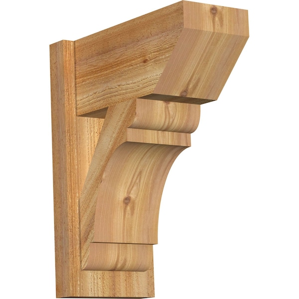 Ekena Millwork Olympic Slat Rough Sawn Outlooker, Western Red Cedar, 8"W x 16"D x 20"H OUT08X16X20OLY06RWR - main